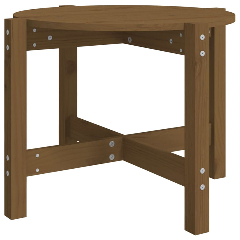 Salontafel Ø 62,5x45 cm massief grenenhout honingbruin MeubelReus