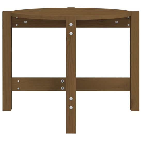 Salontafel Ø 62,5x45 cm massief grenenhout honingbruin MeubelReus