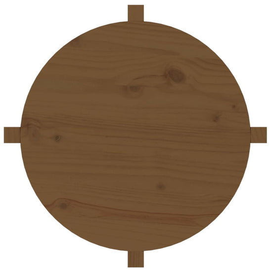 Salontafel Ø 62,5x45 cm massief grenenhout honingbruin MeubelReus