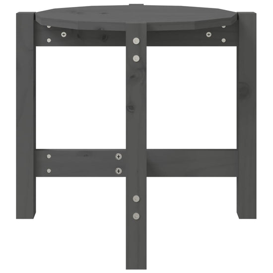 Salontafel Ø 52,5x45 cm massief grenenhout grijs MeubelReus