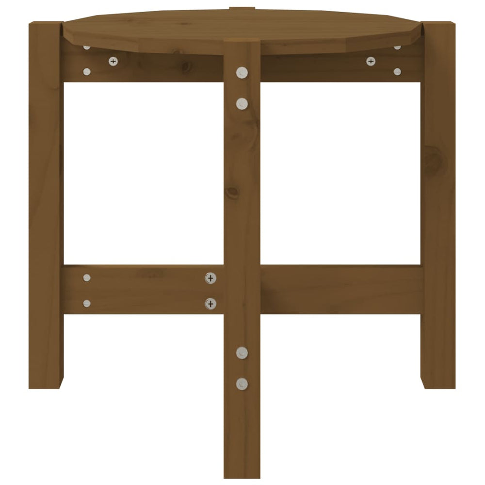 Salontafel Ø 52,5x45 cm massief grenenhout honingbruin MeubelReus
