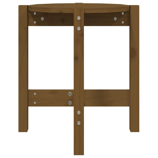 Salontafel Ø 42,5x45 cm massief grenenhout honingbruin MeubelReus