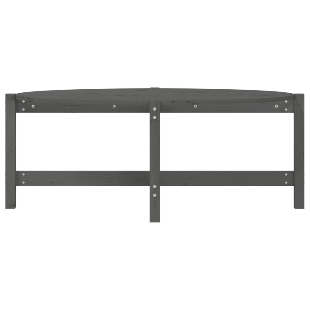 Salontafel 118x63x45 cm massief grenenhout grijs MeubelReus