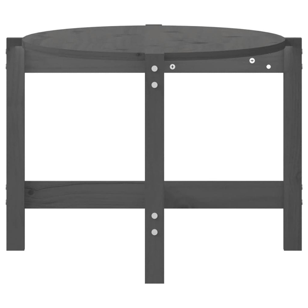 Salontafel 118x63x45 cm massief grenenhout grijs MeubelReus