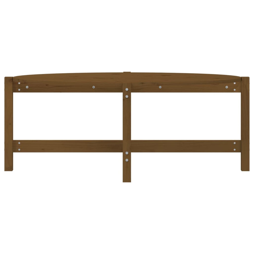 Salontafel 118x63x45 cm massief grenenhout honingbruin MeubelReus