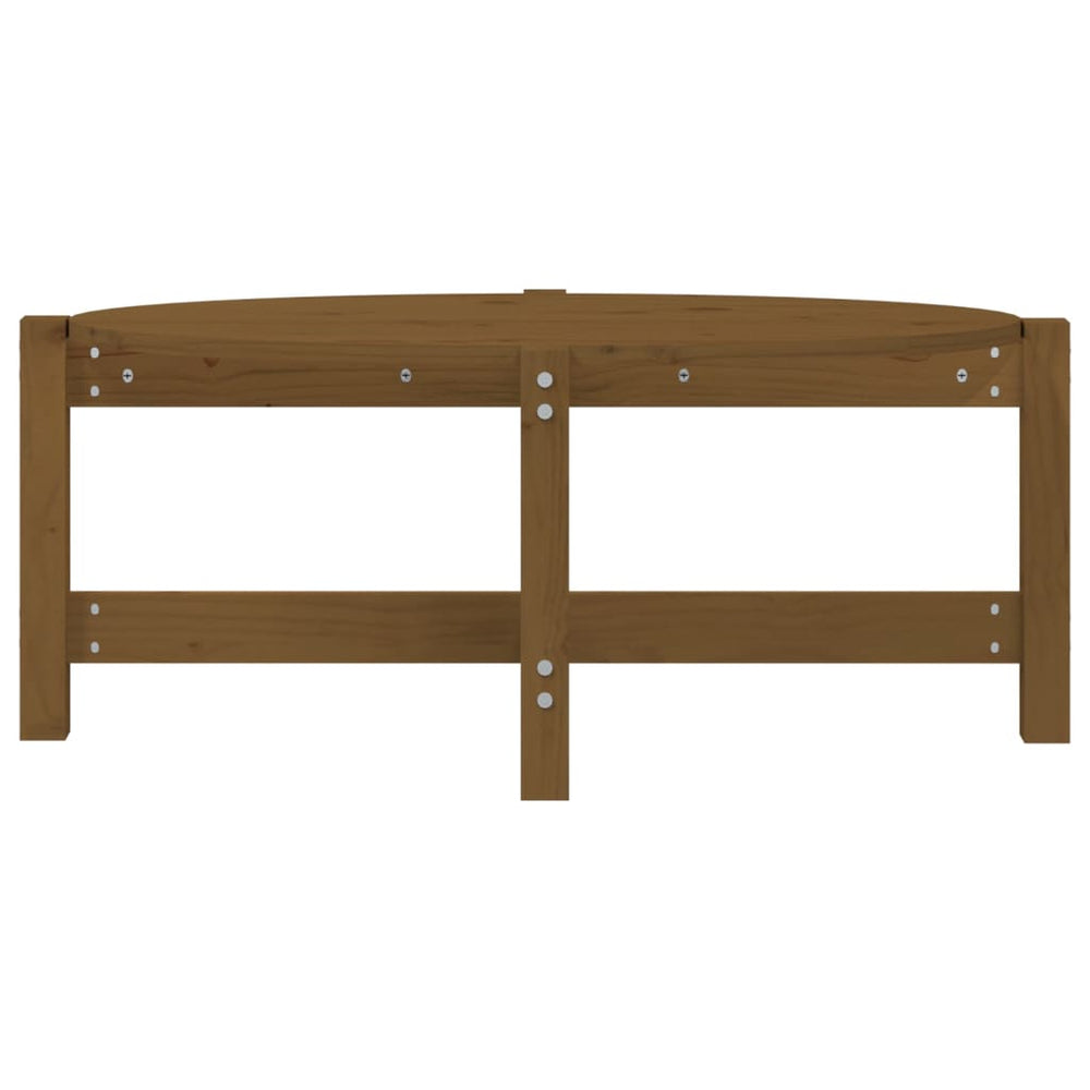 Salontafel 87x48x35 cm massief grenenhout honingbruin MeubelReus