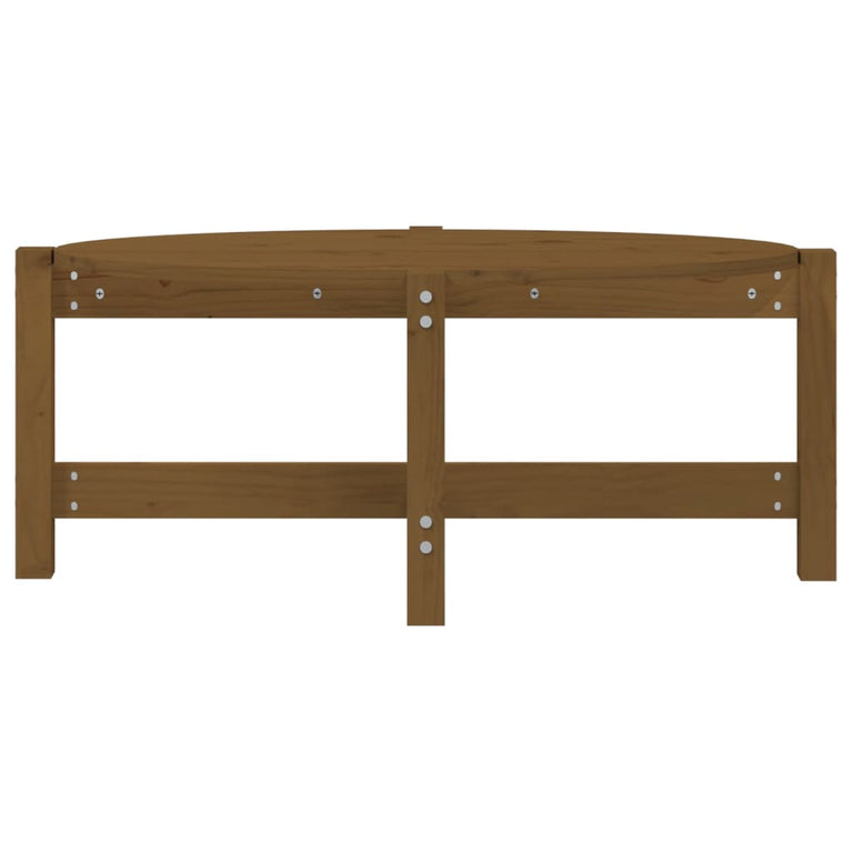 Salontafel 87x48x35 cm massief grenenhout honingbruin MeubelReus