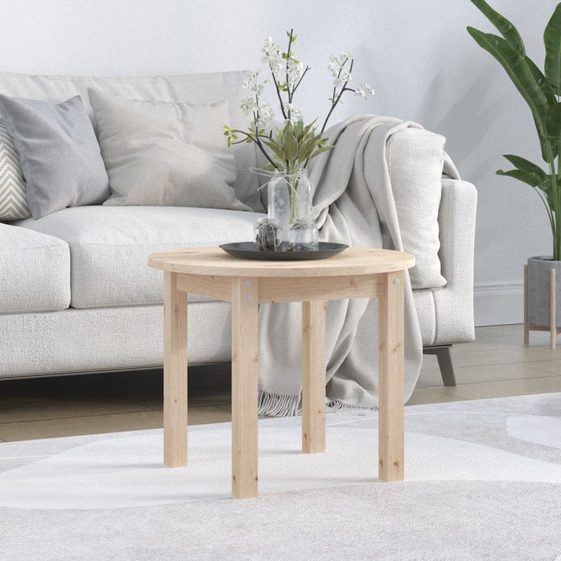Salontafel Ø 55x45 cm massief grenenhout MeubelReus