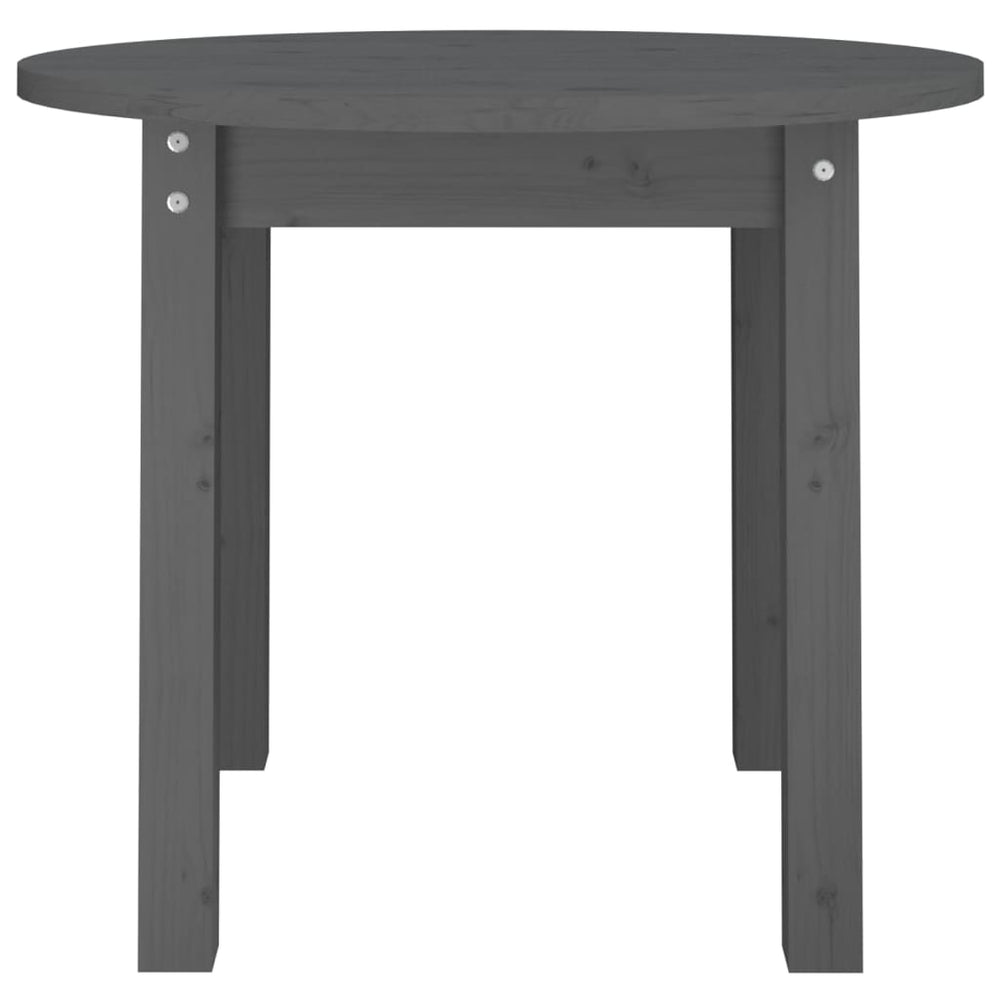 Salontafel Ø 55x45 cm massief grenenhout grijs MeubelReus
