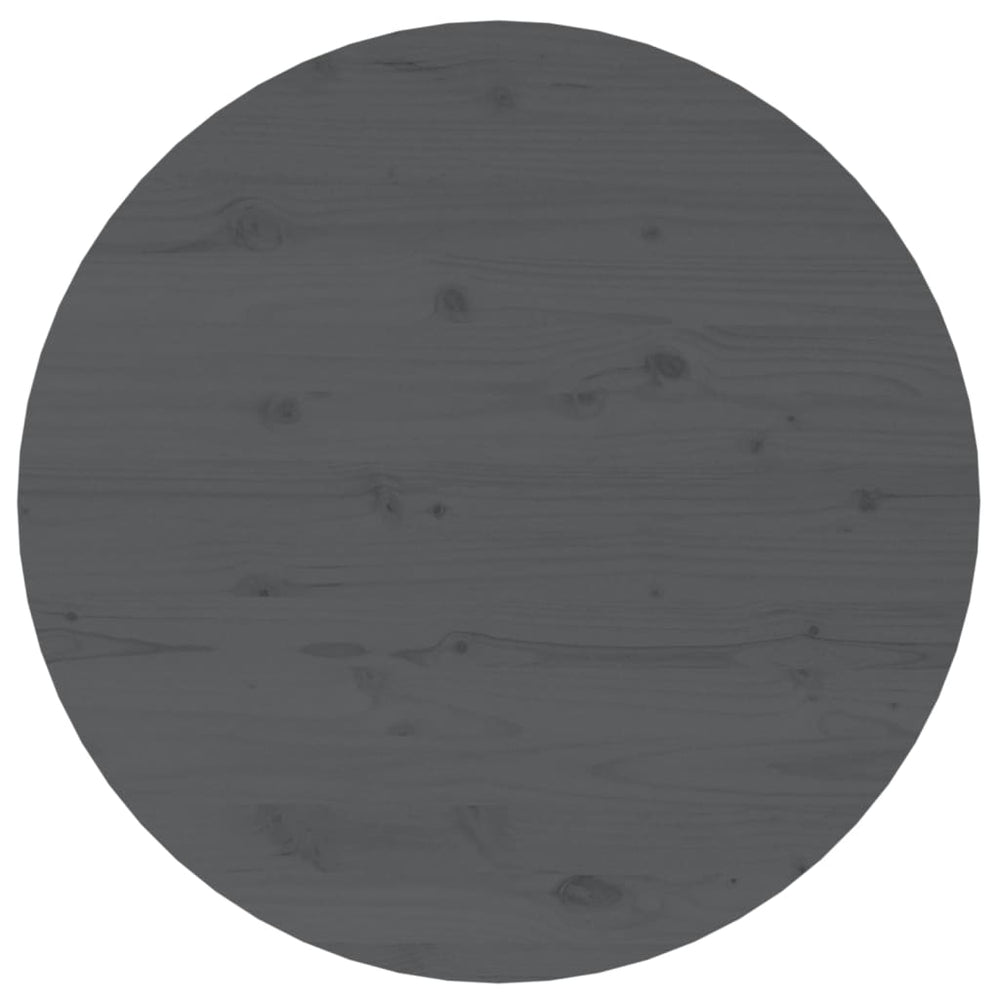 Salontafel Ø 55x45 cm massief grenenhout grijs MeubelReus
