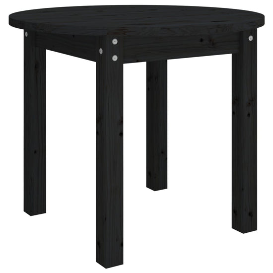 Salontafel Ø 55x45 cm massief grenenhout zwart MeubelReus