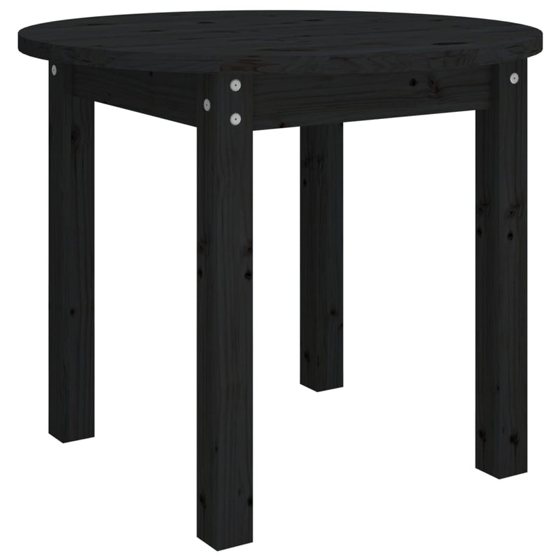 Salontafel Ø 55x45 cm massief grenenhout zwart MeubelReus