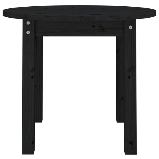 Salontafel Ø 55x45 cm massief grenenhout zwart MeubelReus
