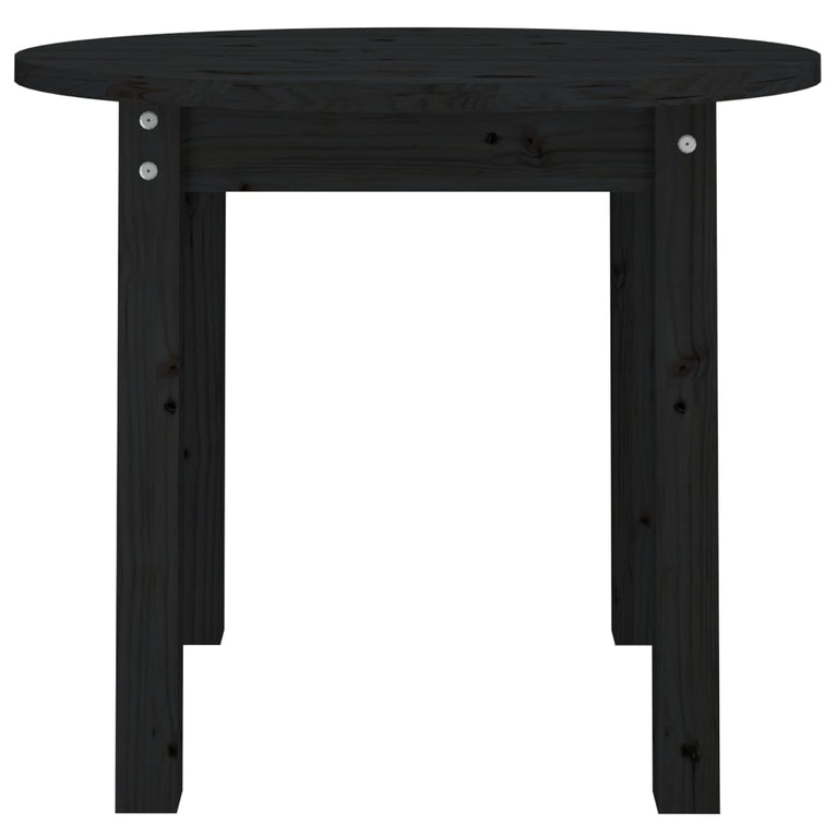 Salontafel Ø 55x45 cm massief grenenhout zwart MeubelReus