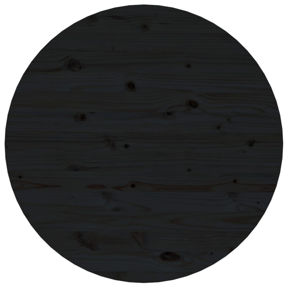 Salontafel Ø 55x45 cm massief grenenhout zwart MeubelReus