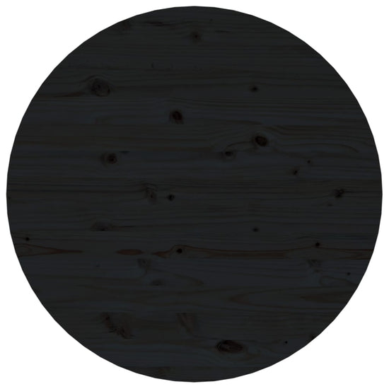 Salontafel Ø 55x45 cm massief grenenhout zwart MeubelReus