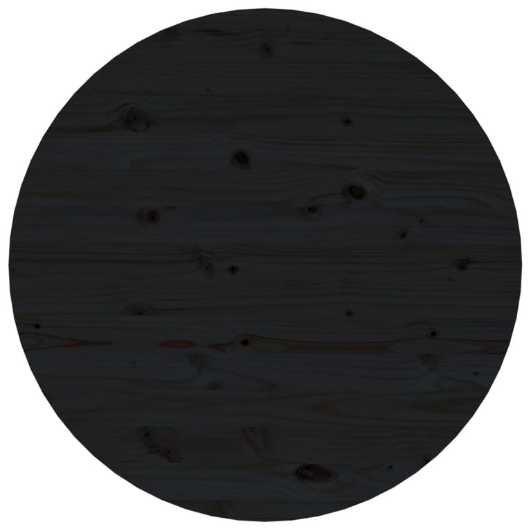 Salontafel Ø 55x45 cm massief grenenhout zwart MeubelReus