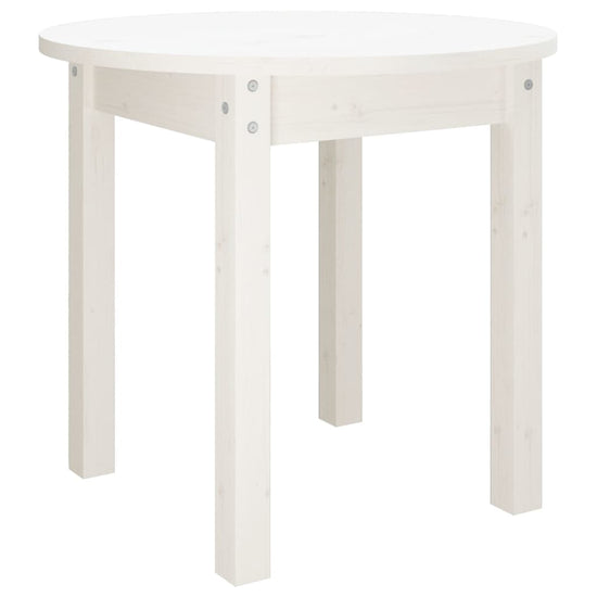 Salontafel Ø 45x40 cm massief grenenhout wit MeubelReus