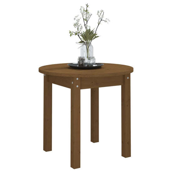Salontafel Ø 45x40 cm massief grenenhout honingbruin MeubelReus