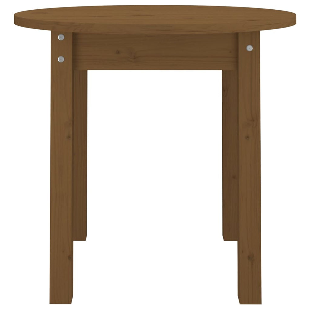 Salontafel Ø 45x40 cm massief grenenhout honingbruin MeubelReus