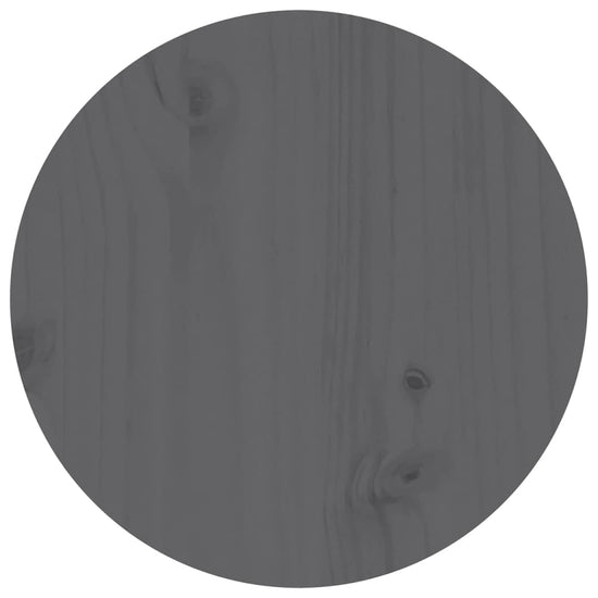 Salontafel Ø 35x35 cm massief grenenhout grijs MeubelReus