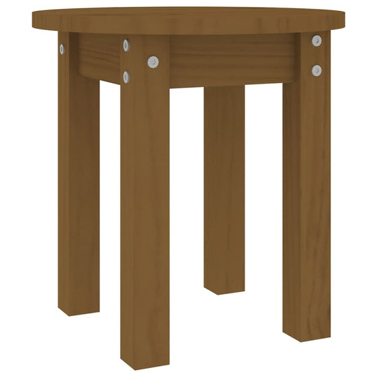Salontafel Ø 35x35 cm massief grenenhout honingbruin MeubelReus