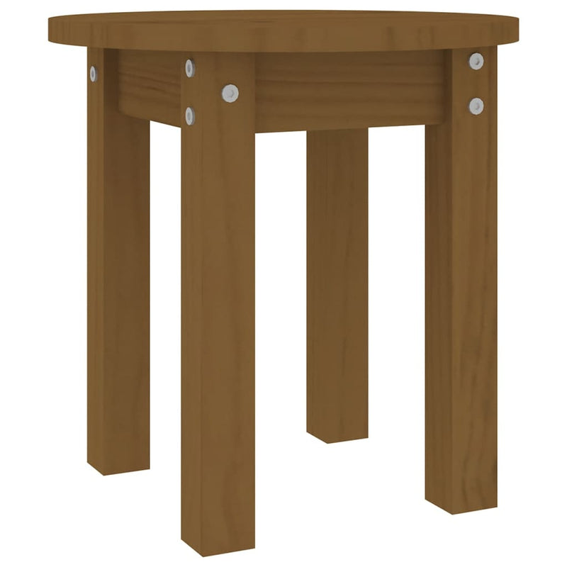 Salontafel Ø 35x35 cm massief grenenhout honingbruin MeubelReus