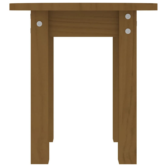 Salontafel Ø 35x35 cm massief grenenhout honingbruin MeubelReus