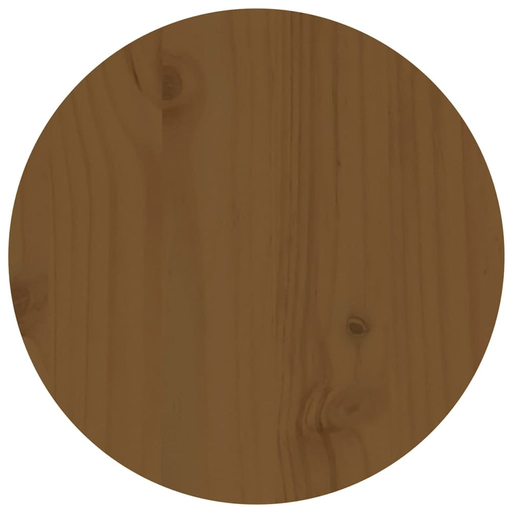 Salontafel Ø 35x35 cm massief grenenhout honingbruin MeubelReus