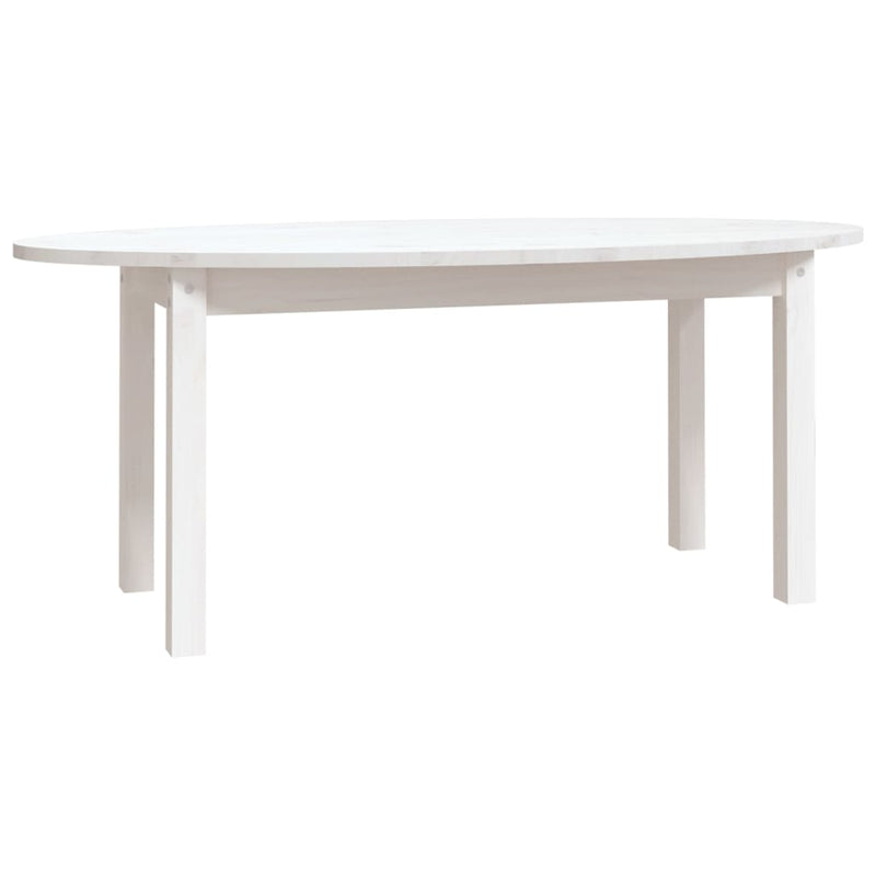 Salontafel 110x55x45 cm massief grenenhout wit MeubelReus