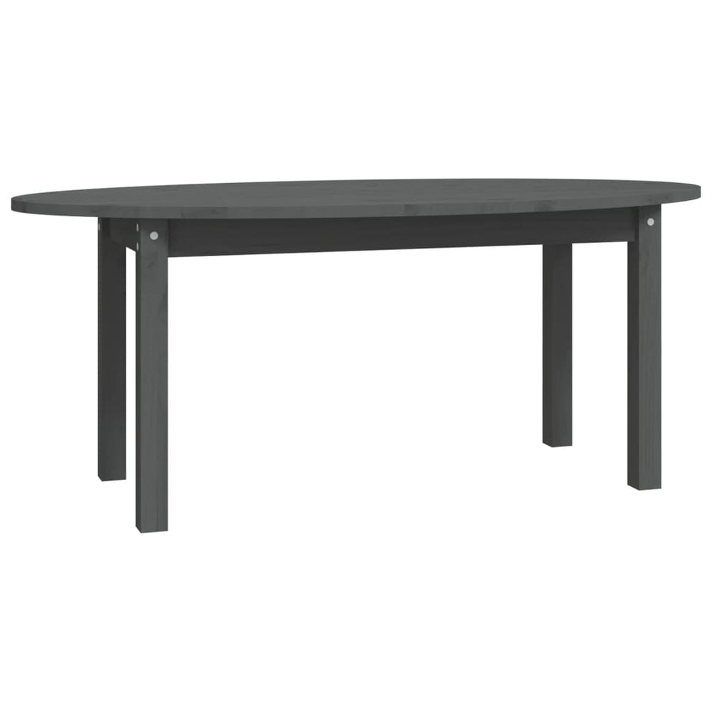 Salontafel 110x55x45 cm massief grenenhout grijs MeubelReus