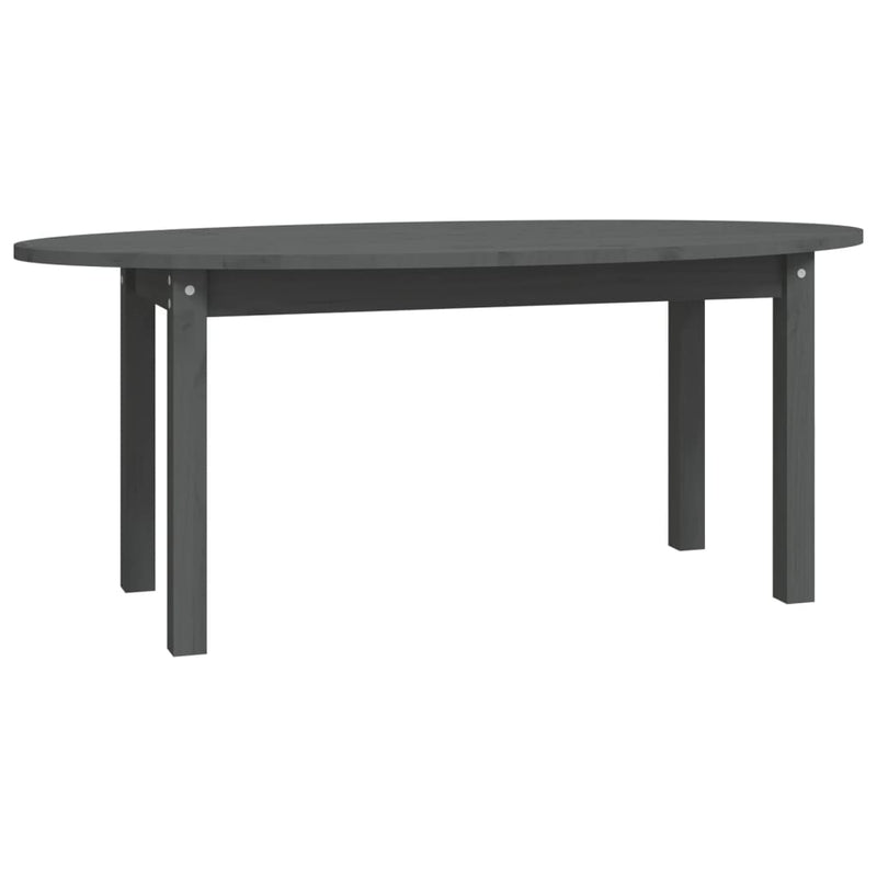 Salontafel 110x55x45 cm massief grenenhout grijs MeubelReus