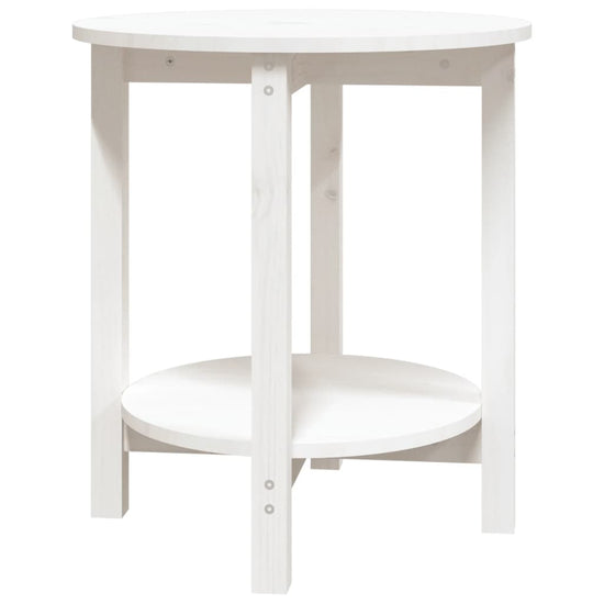 Salontafel Ø 55x60 cm massief grenenhout wit MeubelReus