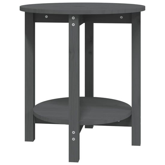 Salontafel Ø 55x60 cm massief grenenhout grijs MeubelReus