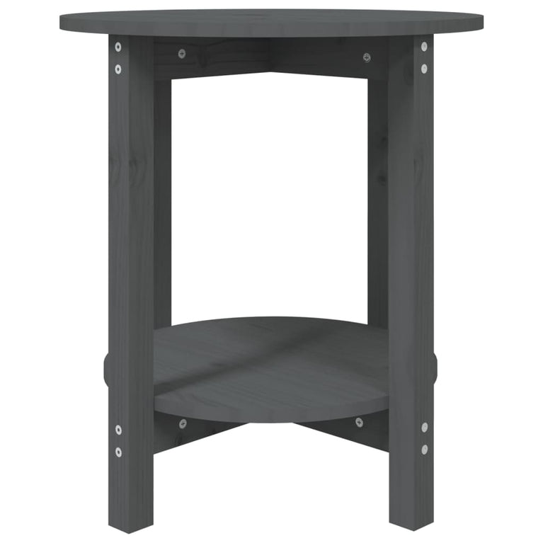 Salontafel Ø 55x60 cm massief grenenhout grijs MeubelReus