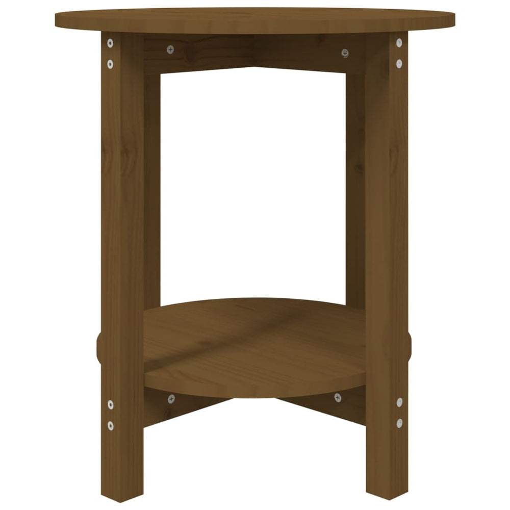 Salontafel Ø 55x60 cm massief grenenhout honingbruin MeubelReus