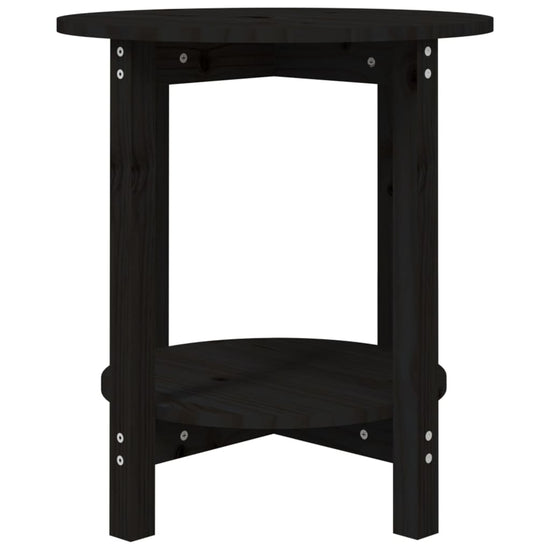 Salontafel Ø 55x60 cm massief grenenhout zwart MeubelReus