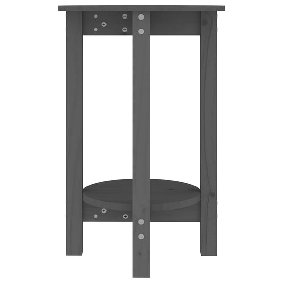 Salontafel Ø 40x60 cm massief grenenhout grijs MeubelReus