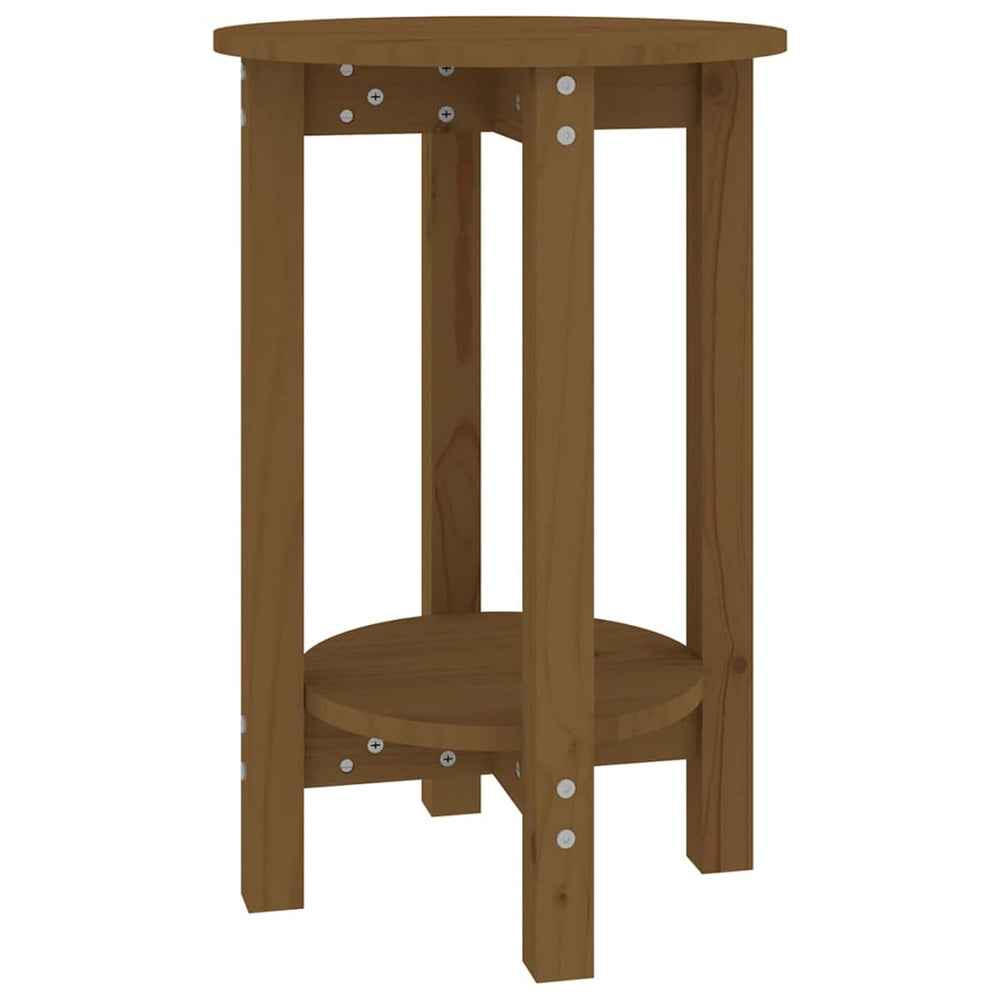Salontafel Ø 40x60 cm massief grenenhout honingbruin MeubelReus