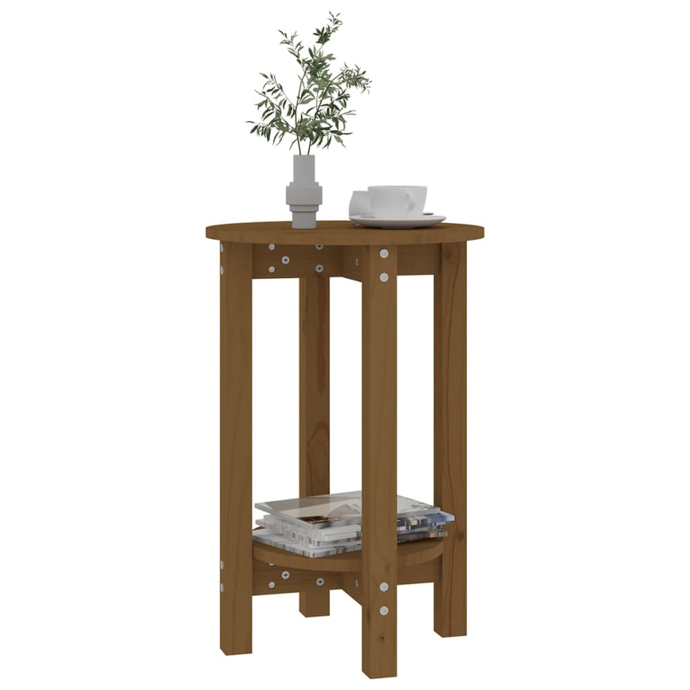 Salontafel Ø 40x60 cm massief grenenhout honingbruin MeubelReus