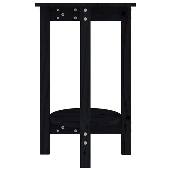 Salontafel Ø 40x60 cm massief grenenhout zwart MeubelReus