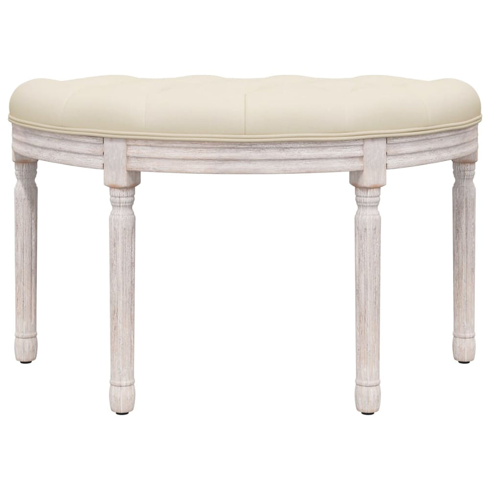 Bankje 81,5x41x49 cm linnen beige MeubelReus