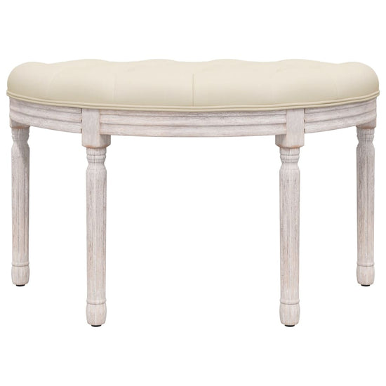 Bankje 81,5x41x49 cm linnen beige MeubelReus