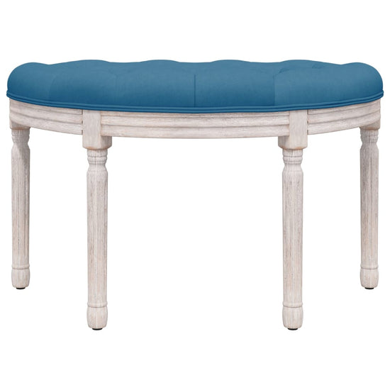 Bankje 81,5x41x49 cm fluweel blauw MeubelReus