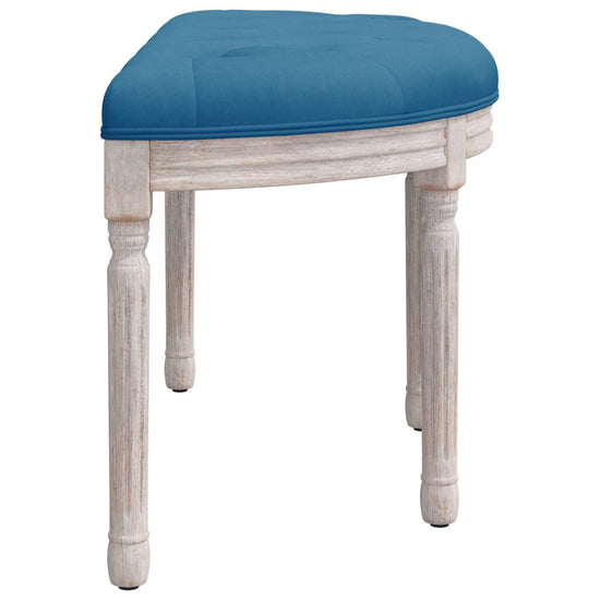 Bankje 81,5x41x49 cm fluweel blauw MeubelReus