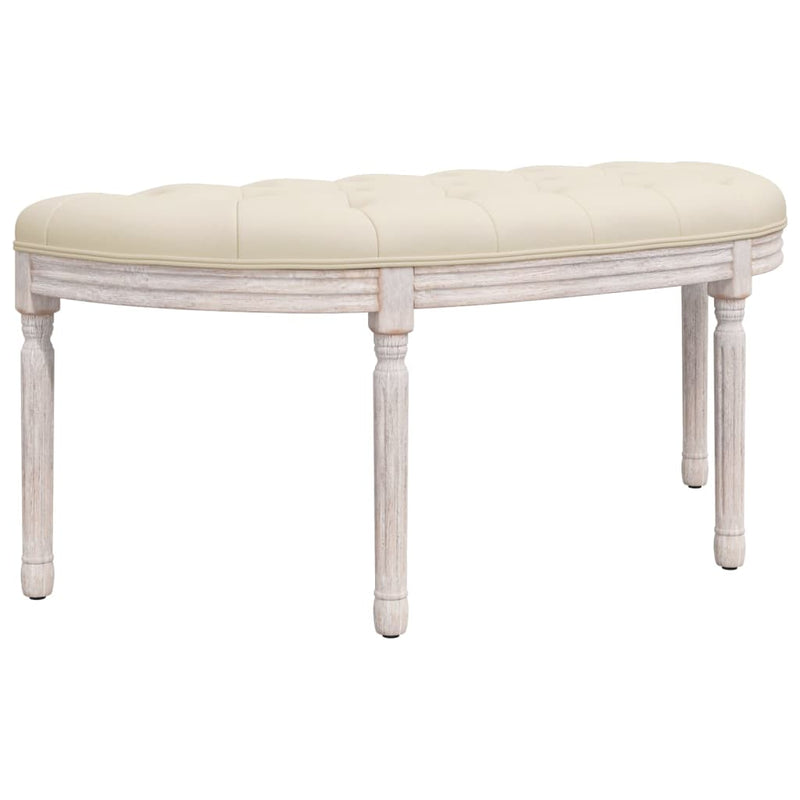 Bankje 81,5x41x49 cm linnen beige MeubelReus