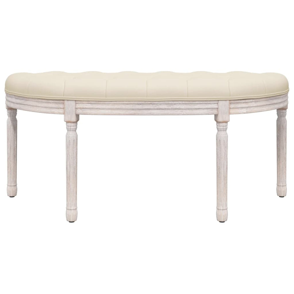 Bankje 81,5x41x49 cm linnen beige MeubelReus