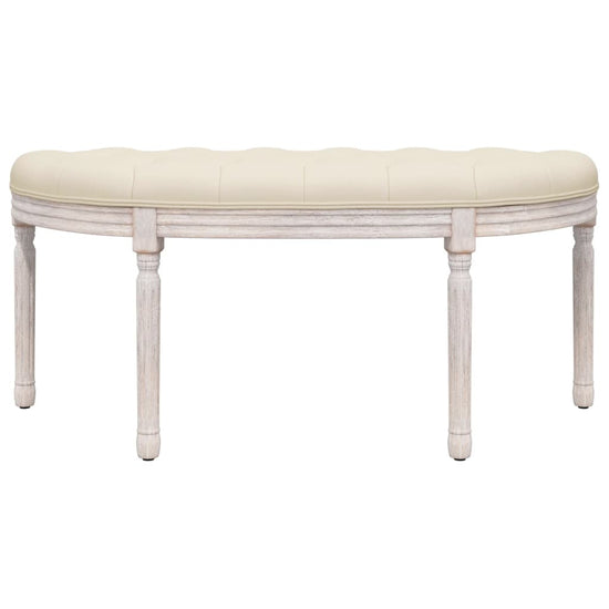 Bankje 81,5x41x49 cm linnen beige MeubelReus