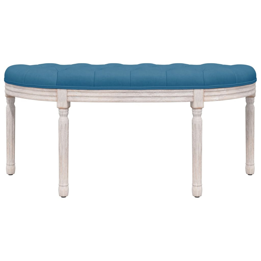 Bankje 110,5x45x49 cm fluweel blauw MeubelReus