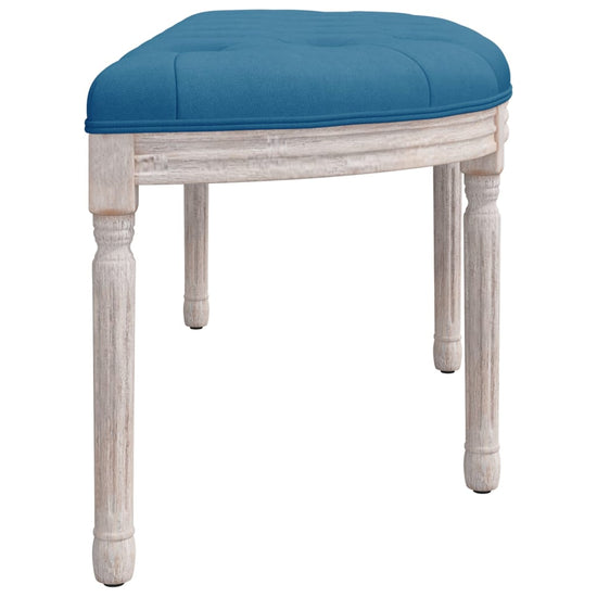 Bankje 110,5x45x49 cm fluweel blauw MeubelReus